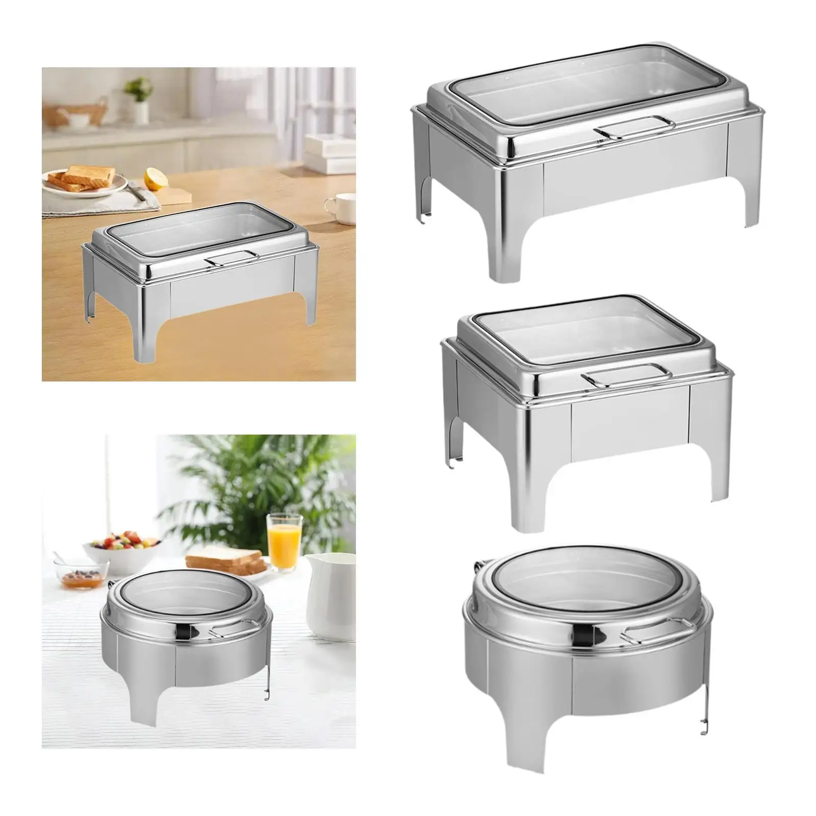 Chafing Dish for Buffet Food Pan Buffet Servers and Warmers Chafer for Catering for Wedding Dinners Catering Parties Banquet Chafing Dish for Buffet Food Pan Buffet Servers and Warmers Chafer for Catering for Wedding Dinners Catering Parties Banquet