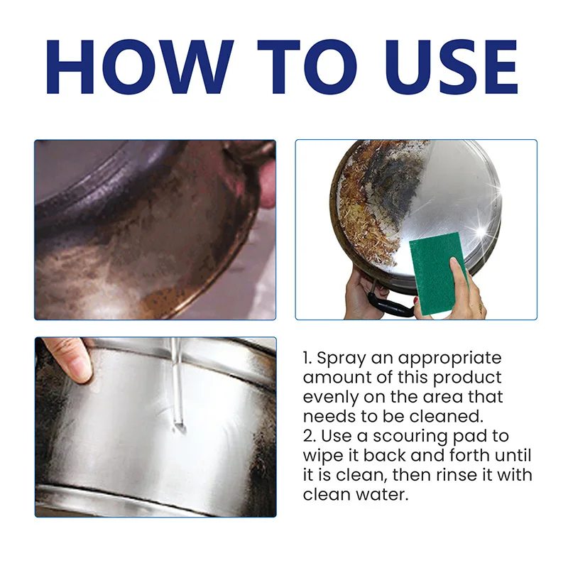Kitchen Cleaning Foam All-round Kitchen Stove Utensils Cleaner Splash Proof Foam Spray Bottle Cleaning Stove Oil Tools