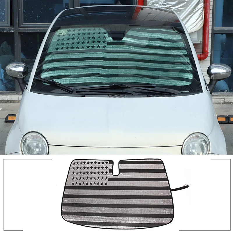 

Car Sun Visor Windshield sunshade Auto Front Window Sun Shade Windshield Visor For Fiat 500 Accessories