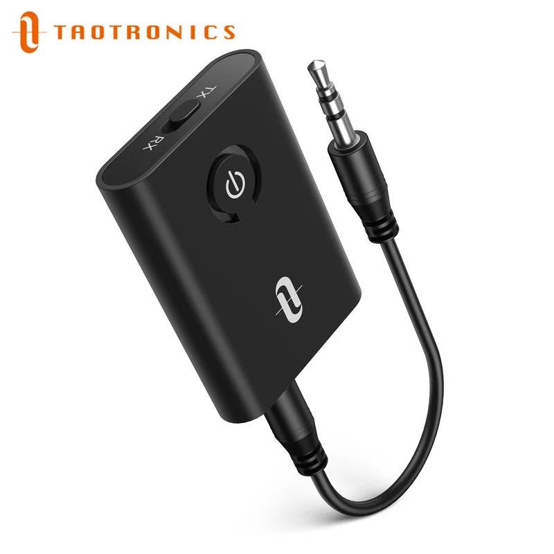 Беспроводной адаптер TaoTronics Bluetooth 5 0 передатчик/приемник 2-в-1 с экраном дисплея 3 мм