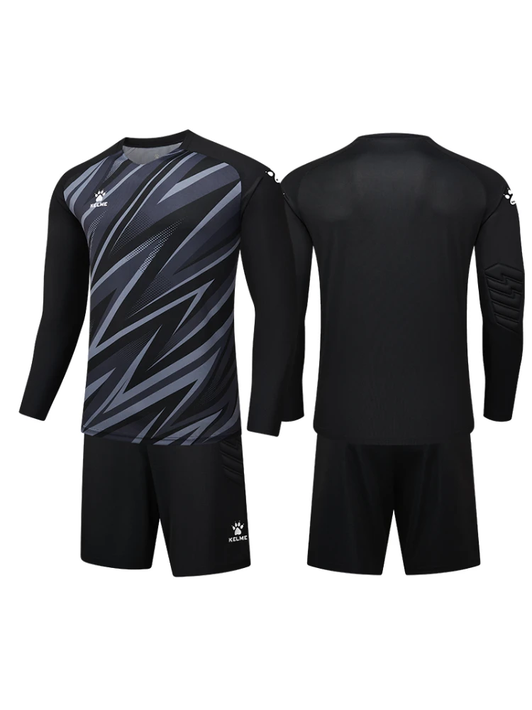 Kelme Football Goalkeeper Set Men's Adult Goalkeeper Clothing Children's Long Sleeve Soccer Jersey Training Custom football uniform sports uniform sets