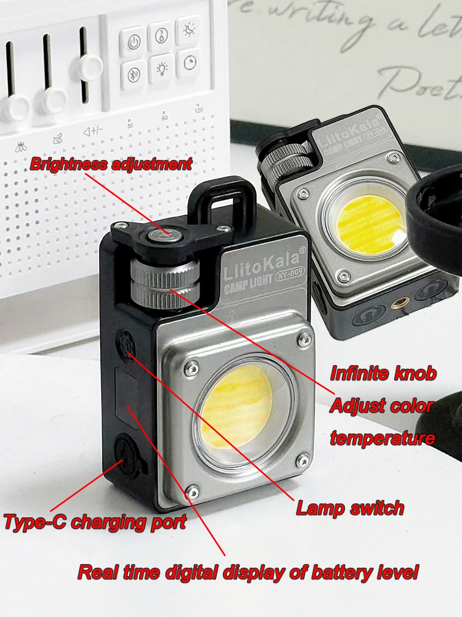LiitoKala Outdoor Camping Light XY-009 Unlimited Dimming 3500LM