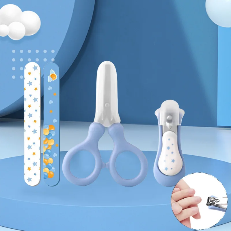 Nail Clipper Baby's Nail Clippers Kits for Kids Nail Clipper Scissors Children's Care Tools Storage Set