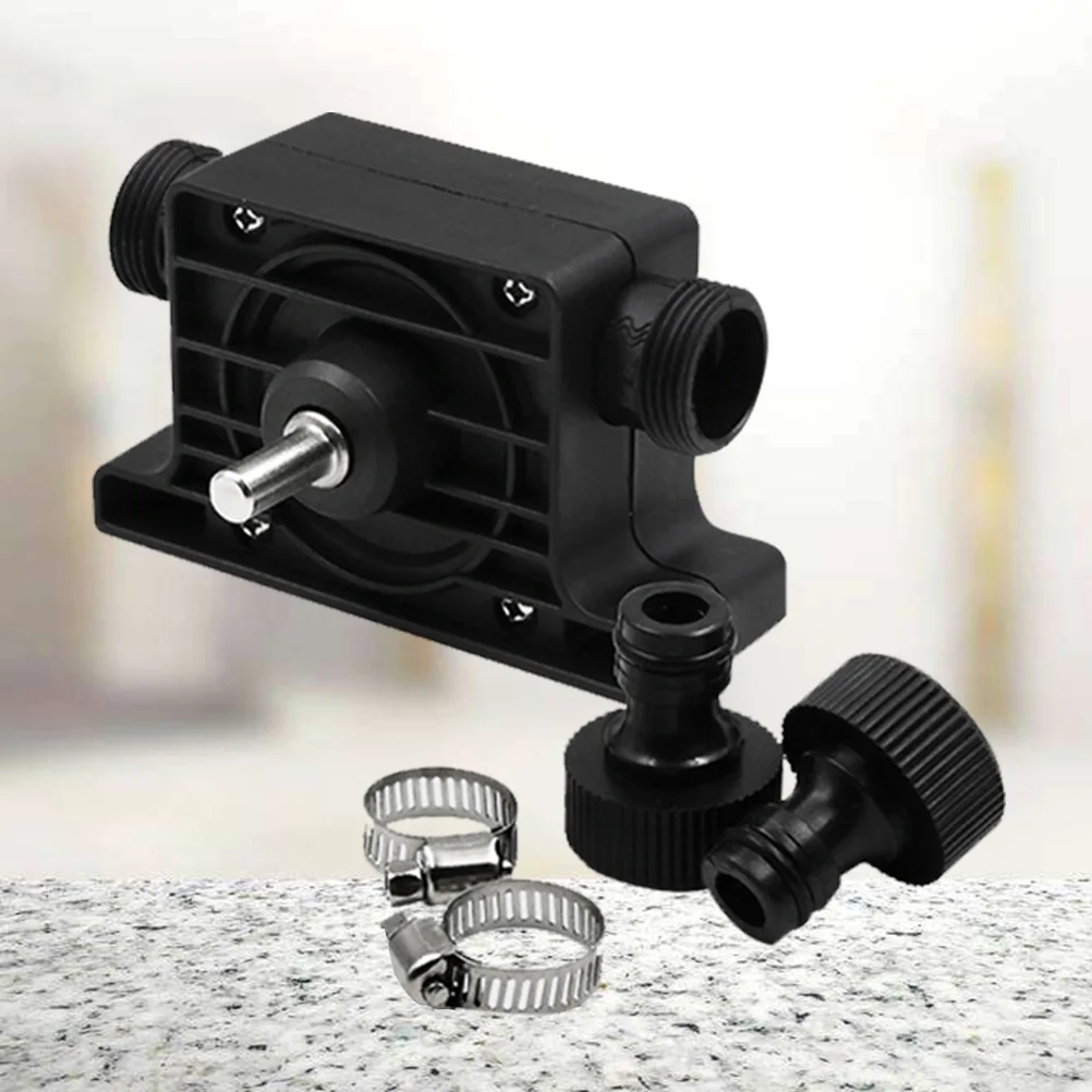 

Oil Pump Round Shank Water Transfer Engine Pumps Large Flow Electric Drill Drive with 2 Connectors Fuel