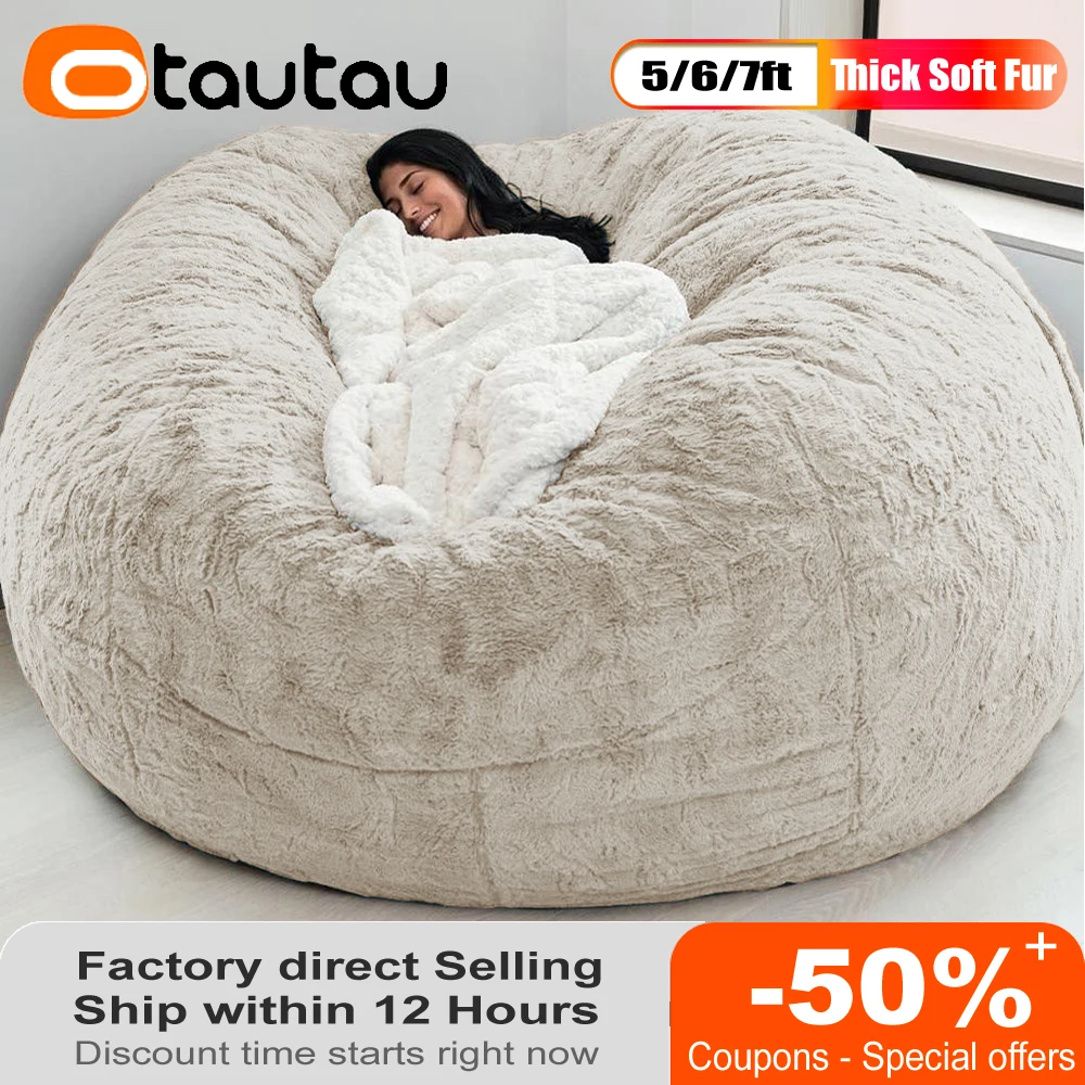 OTAUTAU 25lbs 11kg 500L Shredded Memory Foam Cotton Pouf Filling