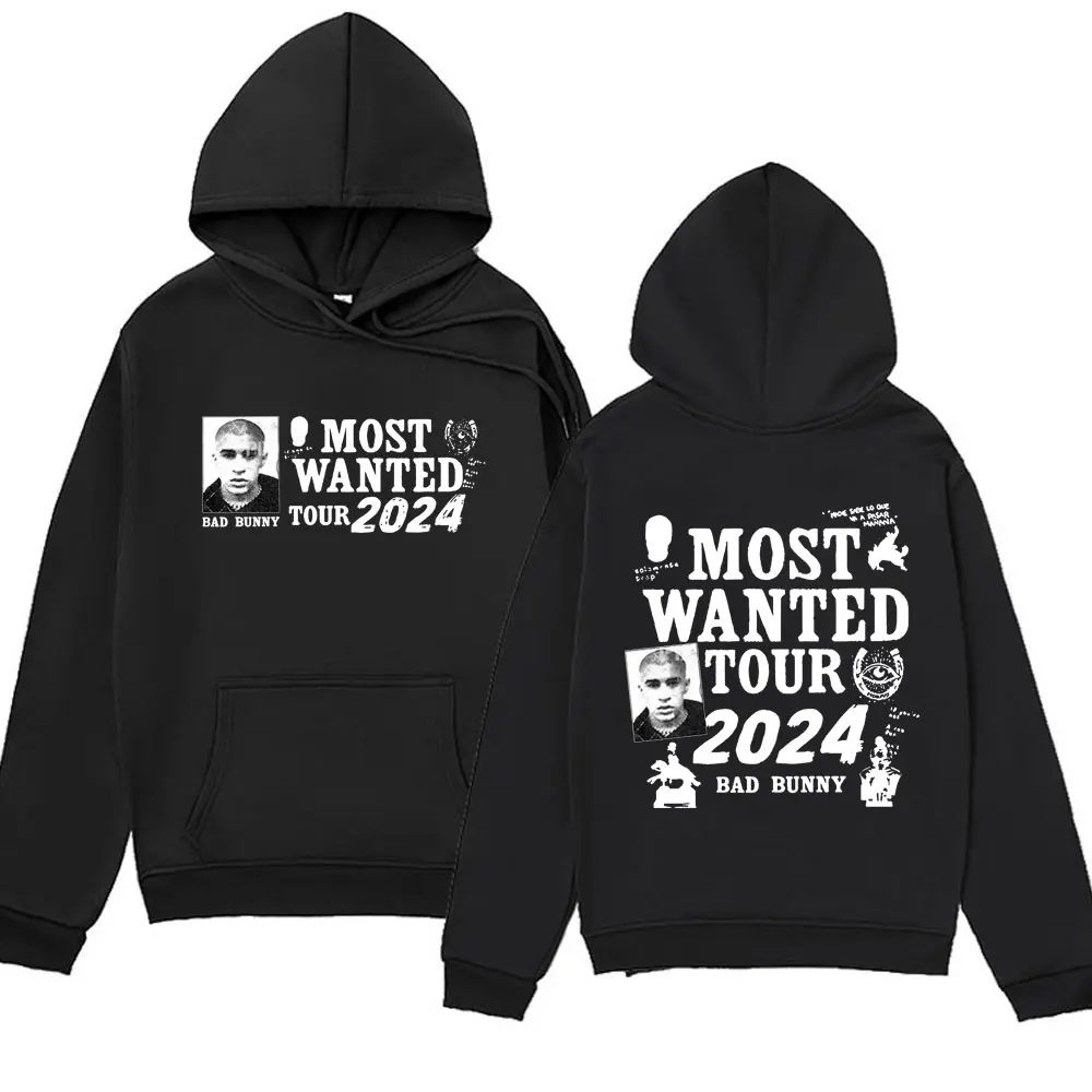 Bad Bunny New Album Cover Nadie Sabelo Que Va A Pasar Mafana Graphic Printed Hoodies Men Women Fashion Oversized Tops Sweatshirt