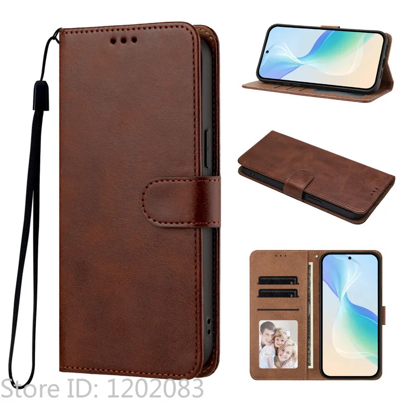 Flip PU Leather Wallet Case with Magnetic Stand and Cover