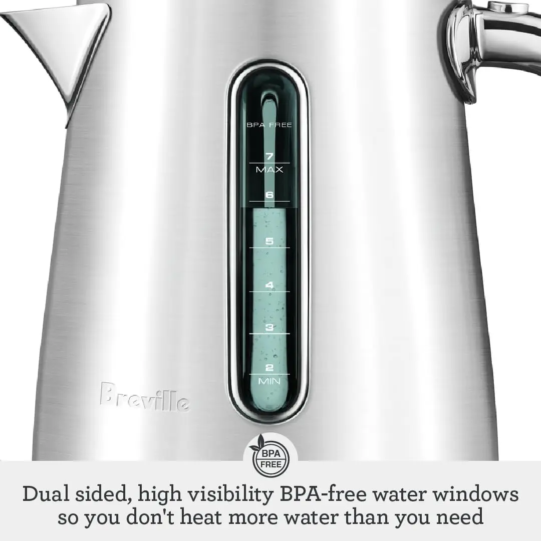 the Smart Kettle&trade; Luxe Electric Kettle, BKE845BTR, Black Truffle，Cordless jug featuring 360&deg; multi-directional base with cord