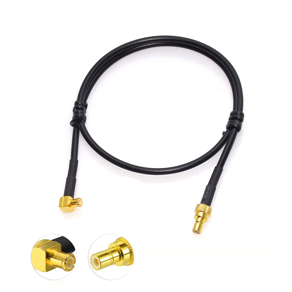Superbat MCX Plug Right Angle to SMB Male Adapter Cable RG174 40cm for DAB/DAB+ Car Radio Aerial Clarity CDAB7-AUTO