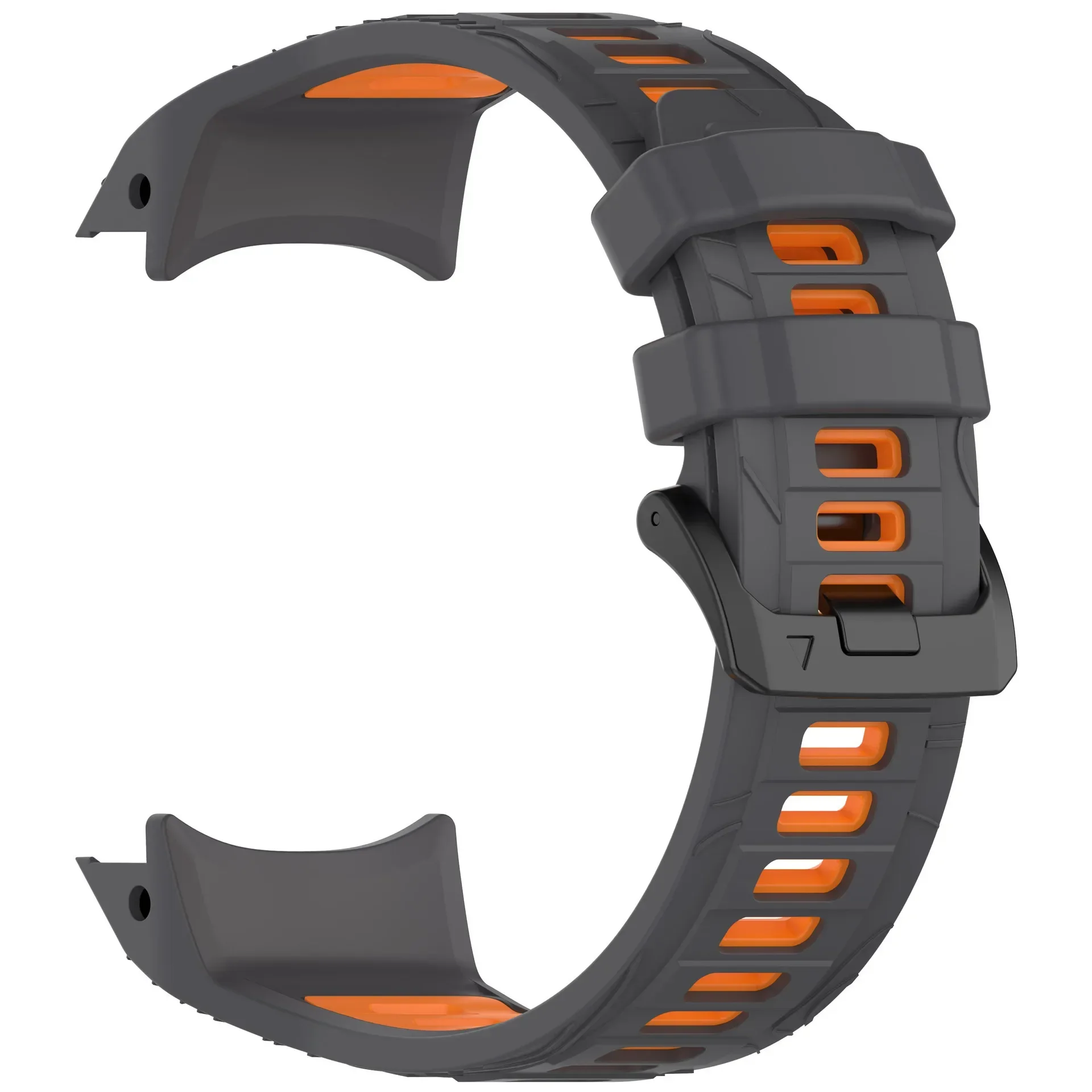 Silicone Two-Tone Soft Breathable Lightweight Watch Strap