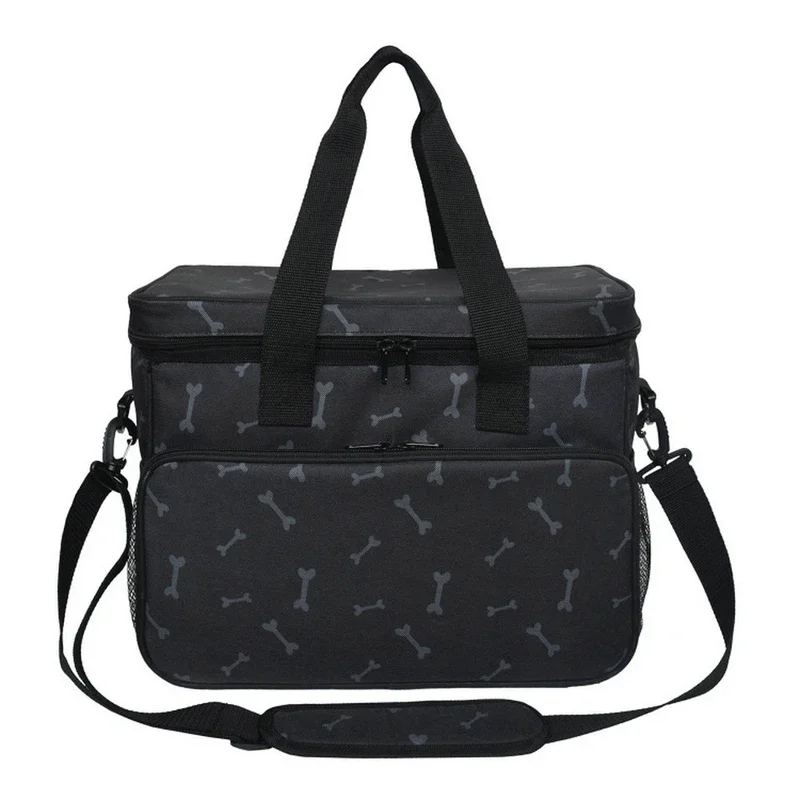 Multi-Function Pet Travel Shoulder Bag Dog Food Tote Carrier Container Organizer Set For Outdoor Camping Food Storage Containers