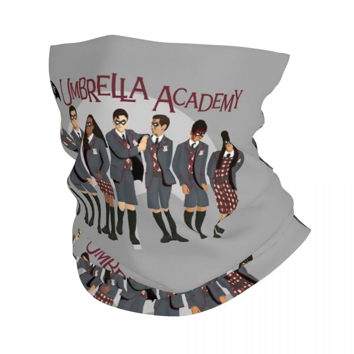 The Umbrella Academy Group Bandana Neck Ghetta Printed Mask Sciarpa Warm Face Mask Sport All'Aria Aperta Per Uomo Donna Adulto Antivento