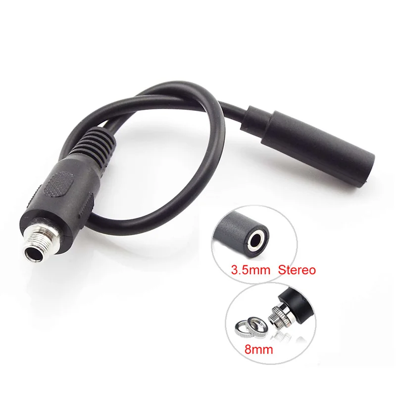 

Headphone 3.5mm Aux Stereo female to Female Screw Cable Extension connector Cable Audio Power With a Screw Nut