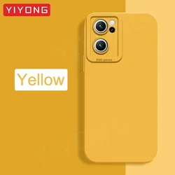 Silky Soft Liquid Silicone Phone Case by YIYONG for Reno 7 Lite (5G) (Yellow)