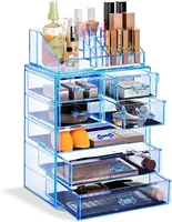 Clear Cosmetic Makeup Organizer - Make Up & Jewelry Storage, Case & Display - Spacious Design 2