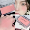 Coral Orange Blush Makeup Palette 5 Color Moist Creamy Texture Pink Rouge Lasting Natural Cheek Tint Waterproof Blusher Cosmetic 2