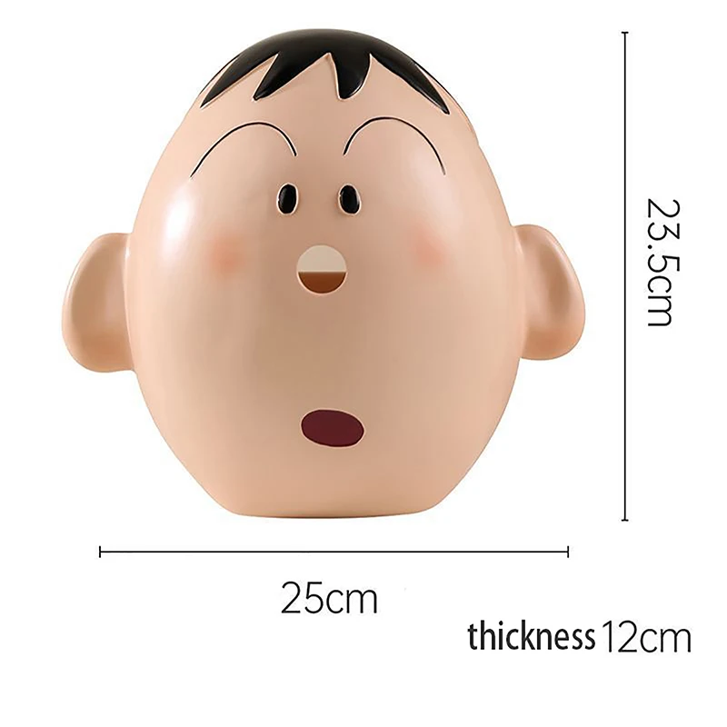 Kawaii Cartoon Paper Roller Creative Household No-Punch Tissue Box Wall Mounted Tissue Box For Kitchen Bathroom 5