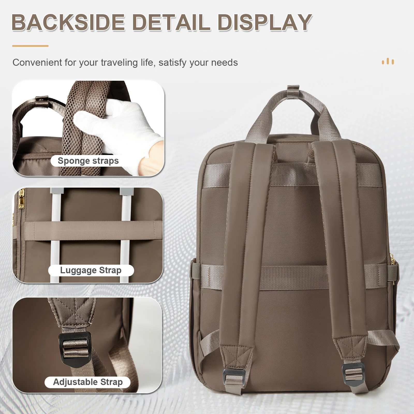 Women's Fashion Backpacks for College Business Work, Travel Backpack Stylish Female Handbag Leisure Backpack，Teacher's Backpack