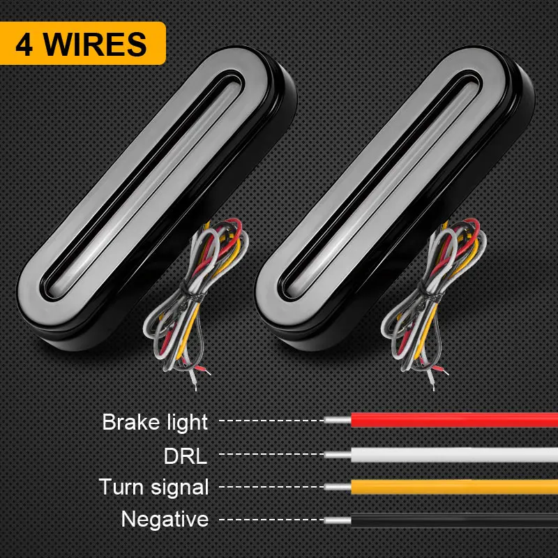 12V 24V ڵ Ʈ LED 帣 ȸ ȣ 극ũ Ʈ 3 in 1  ̵ ÷ ǥñ, RV ATV UTV    
