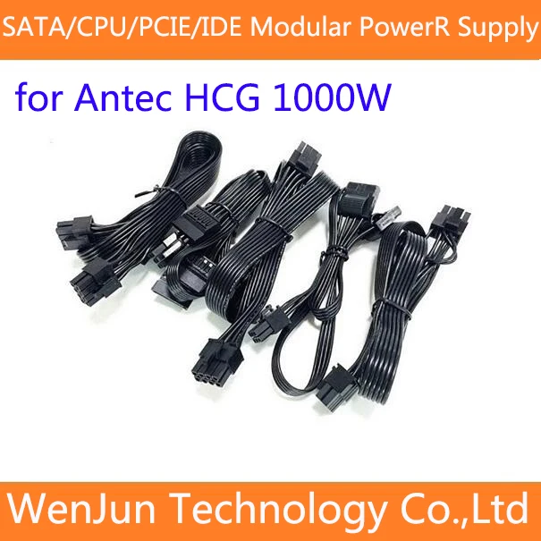 

High Quality PCI-E 6+2pin / CPU 8Pin(4+4) /4 SATA /4 IDE power Supply cable for Antec HCG 1000W X 1000W Gold Modular