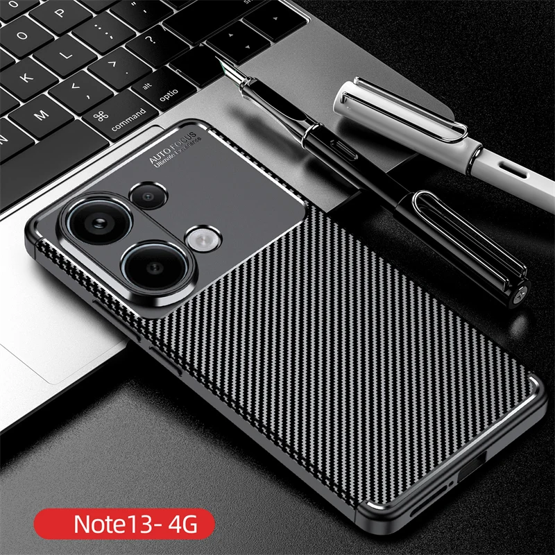 Per Xiaomi Redmi Note 13 4G Custodia Armor Bumper Custodia Morbida In Gomma Siliconica Per Xiaomi Redmi Note 13 4G Cover Per Redmi Note 13 4G