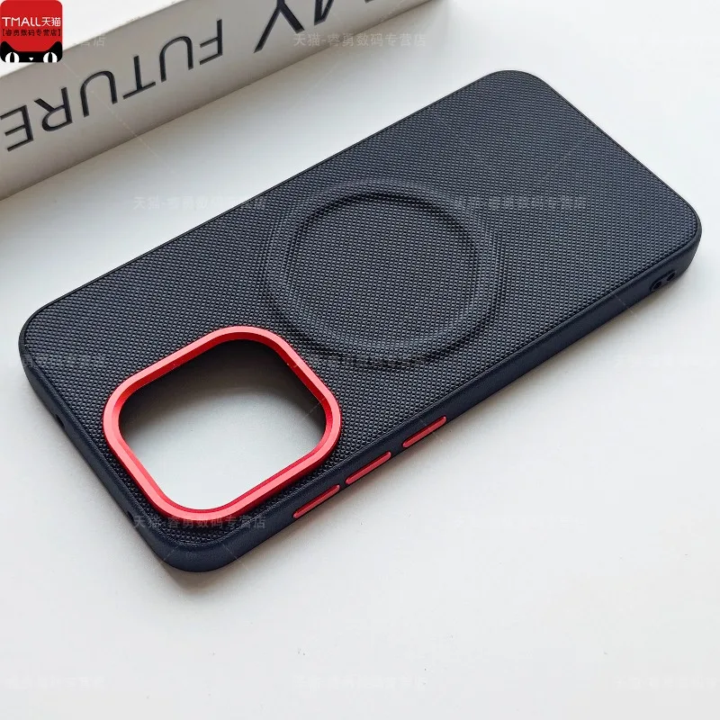 Magnetic PU Fine Grained Leather Shockproof Bumper Case - Stylish Silicone Back Cover