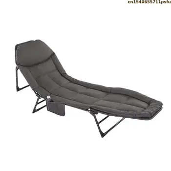 Sedie a sdraio pieghevoli ultraleggere Chaise longue moderna da viaggio Letto da campeggio Pausa pranzo Letto in tessuto Oxford Mobili singoli per soggiorno