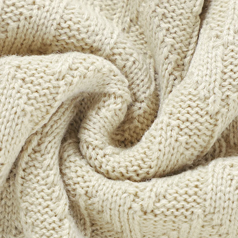 Plain Solid Color Newborn Baby Boys & Girls Swaddle Blankets Soft Infant Security Blankets Toddler Acrylic Receiving Blankets 4