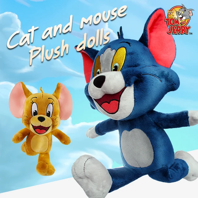 Tom And Jerry Plush Toy Cartoon Movie Cat Tuffy Nibbles Mouse Plushies Stuffed Animals Soap Action