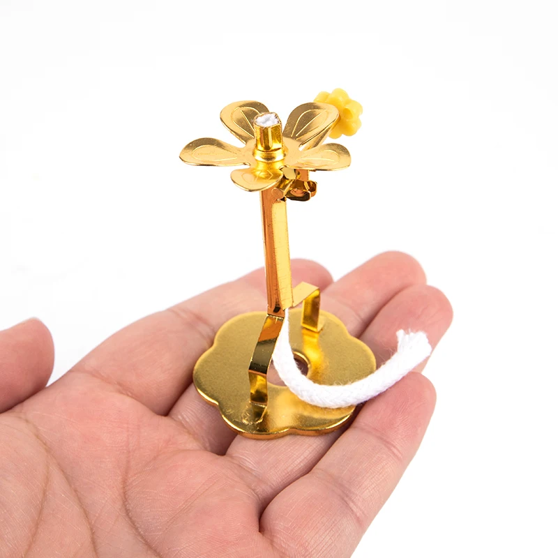 Oil Lamp Wick Holder Butter Lamp Wick Holder With Stand Telescopic Buddha Supplies candle wick holders