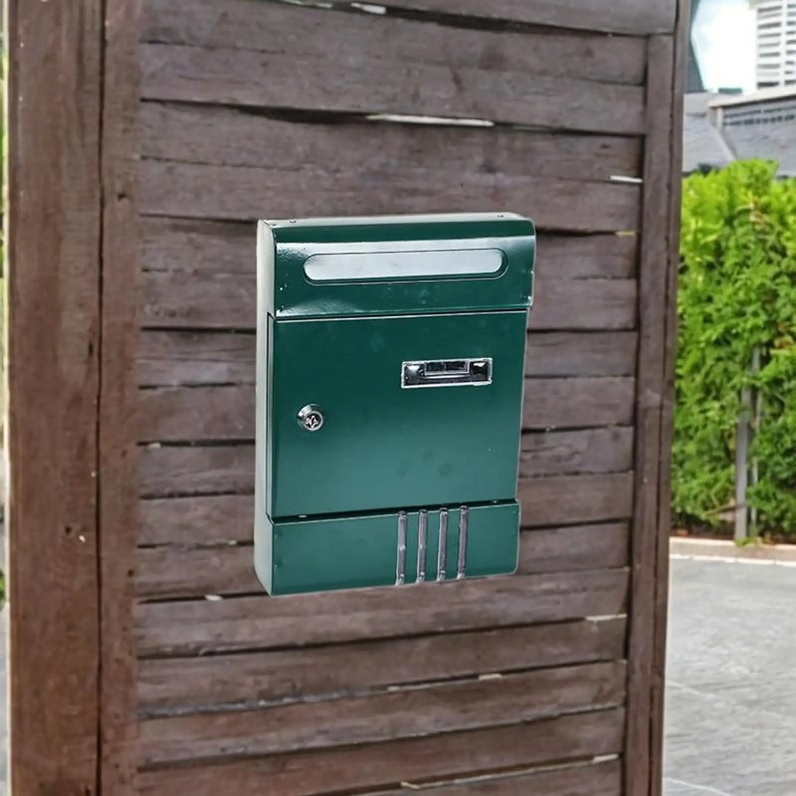 Wall Mounted Mailbox Letter Box Lockable Easy Installation Home Decorative Postbox Magazines Post for Outdoor Office Door