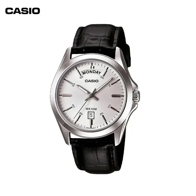 Casio MTP-1370D/1370L Men's Classic Stand-alone Window Day Of The Week Date Business Simple Waterproof Quartz Watch Gift Glow