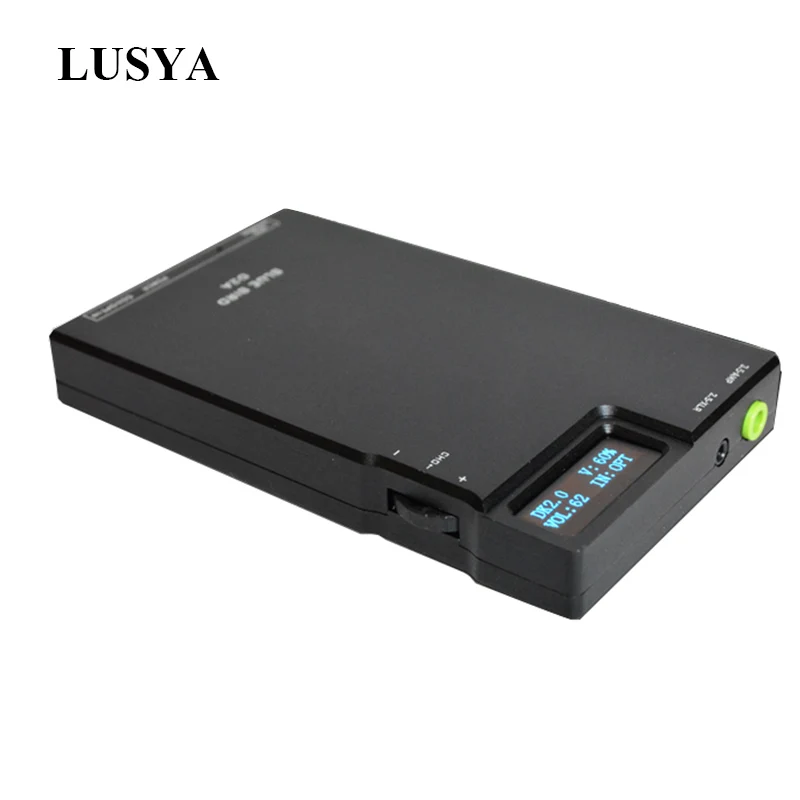 

Lusya OPA2604 Portable decoding amp OTG computer sound card dual ES9018 HiFi sound quality coaxial fiber decoding T0132