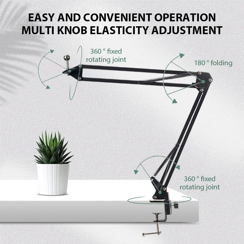 Microphone Desk Arm Stand NB-35 Desktop Arm Holder Mic Stand For Bm800 Microphone Stand With A Spider Cantilever Bracket Universal