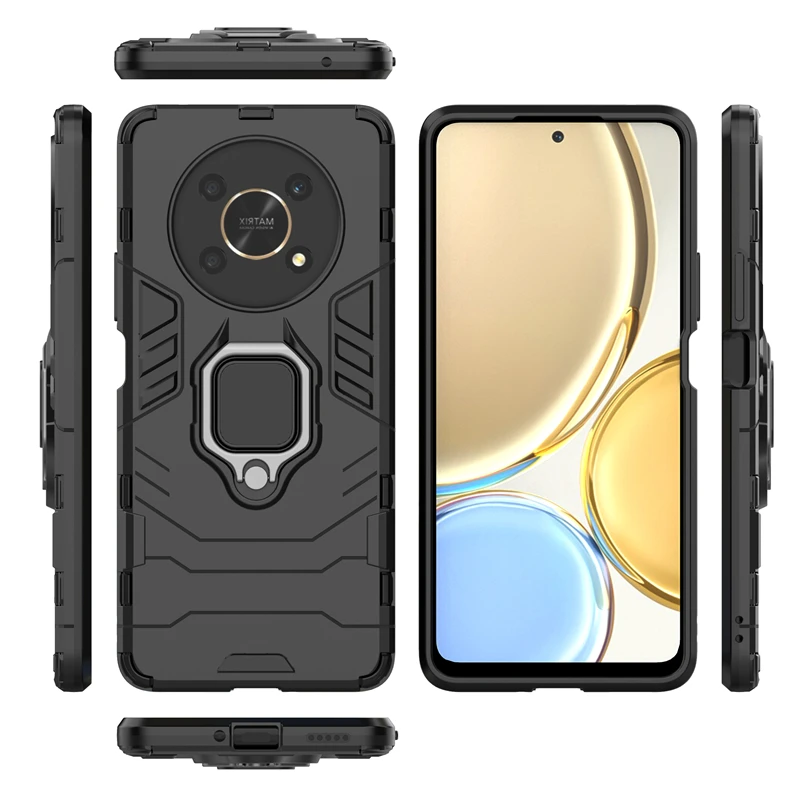Armor Anti-Knock Magnetic Suction Stand Bumper Full Back Cover Case