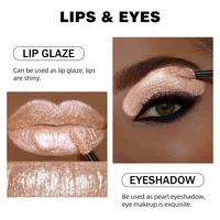 QIBEST Glitter Diamond Liquid Lipstick Waterproof Long Lasting Pearl Shiny Lip Gloss Metal Charming Women Lip Makeup 6 Colors 2