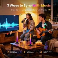 5V USB Powered RGBIC LED Light 16 Color Smart WS2812B Bluetooth APP Music Sync TV Backlights Music Rhythm RGB Bar Home Lighting 4