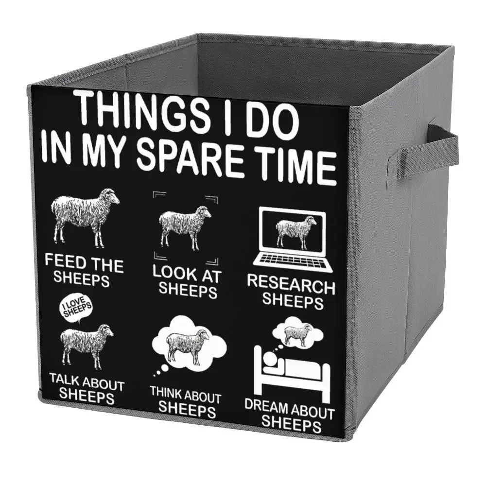 Scatola Portaoggetti Pieghevole Cose Che Do Nel Mio Tempo Libero Sheeps Essent Storage Tank Organizer Division Leay Books Super Soft Funny Ca