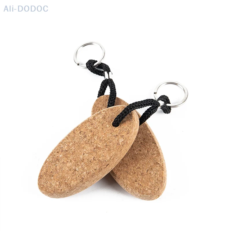 Description Picture 4 of item1Pc Cork Ball Keychain Floating Buoy Holder for Water Sports Beach Rowing Boats