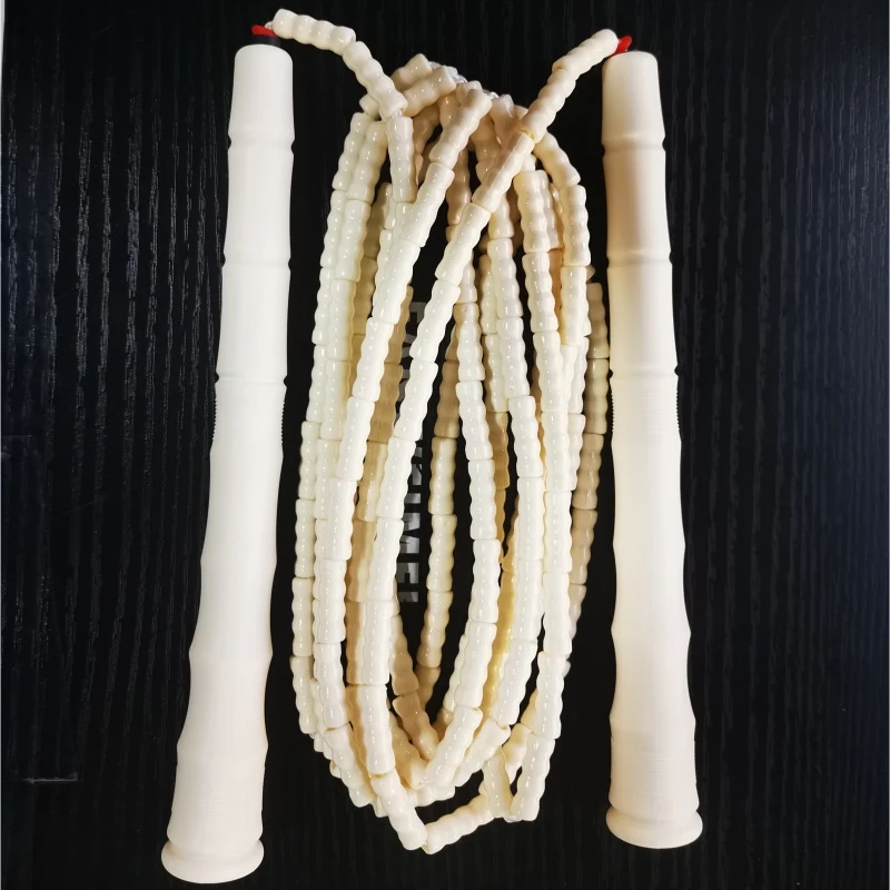 NEVERTOOLATE 3 METER 21CM LONG HANDLE  jump Skipping skip Rope PVC beginner Soft Beaded beading beads basic  lose weight 4