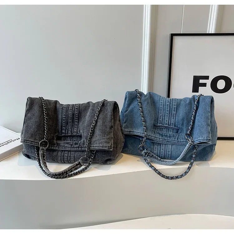 Sac cabas denim rétro - vue 14