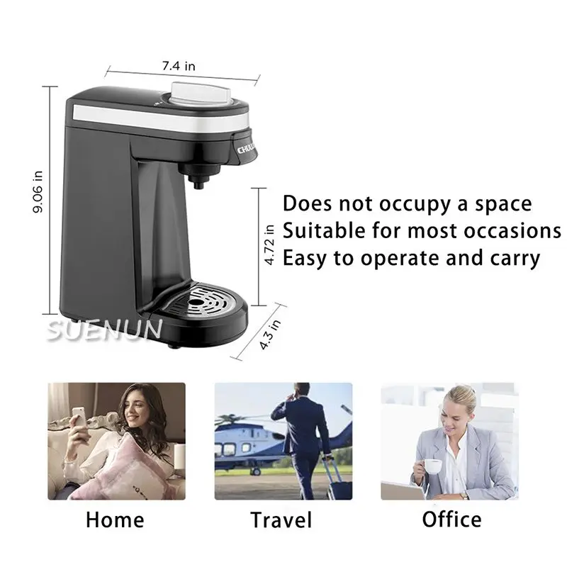 QF-CM801 American Kcup Capsule Coffee Machine Household 800W Single Cup Coffee Machine Hotel 220V/50HZ