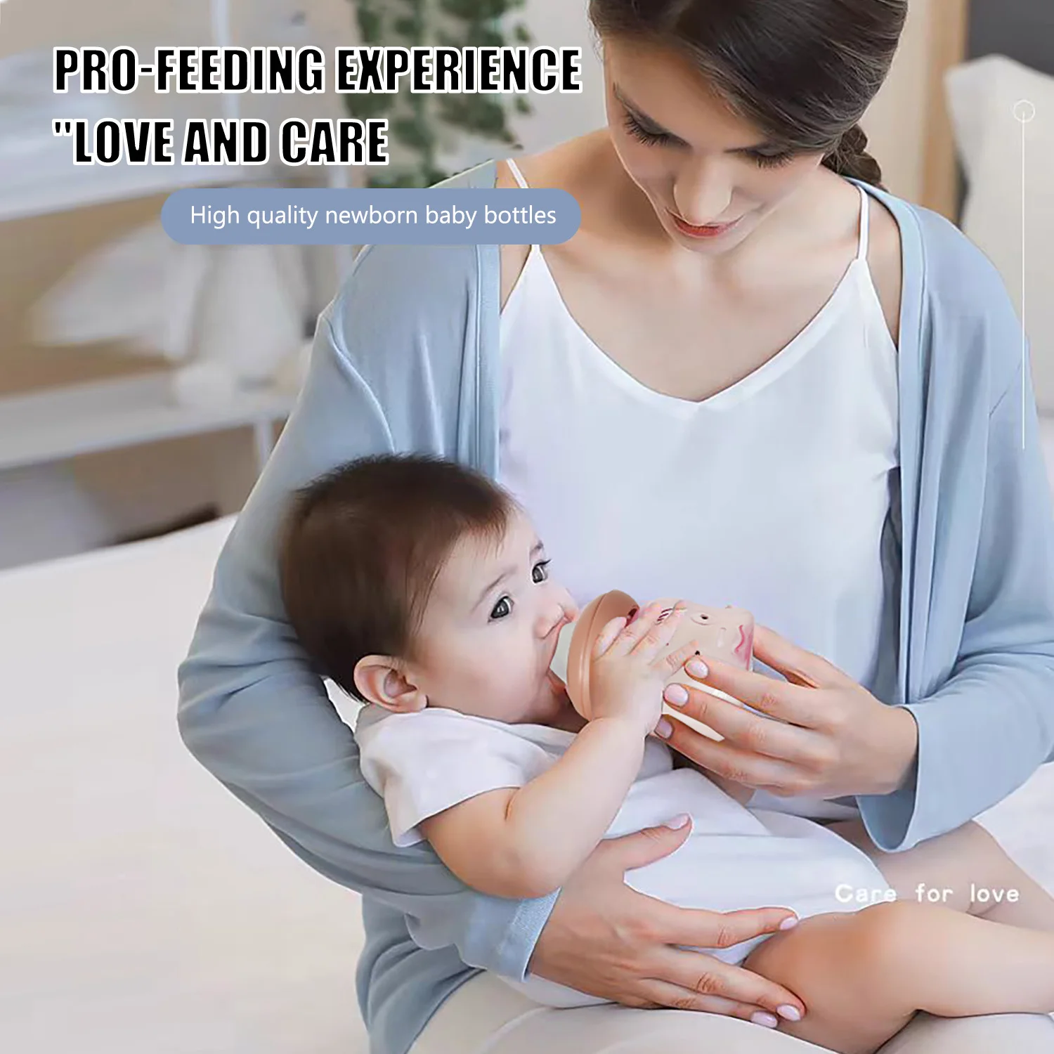 60ML Baby Newborn Mini Portable Feeding Nursing Bottle BPA Free Safe Infant Nursing Nipple Care Feeder Fruit Juice Milk Bottles