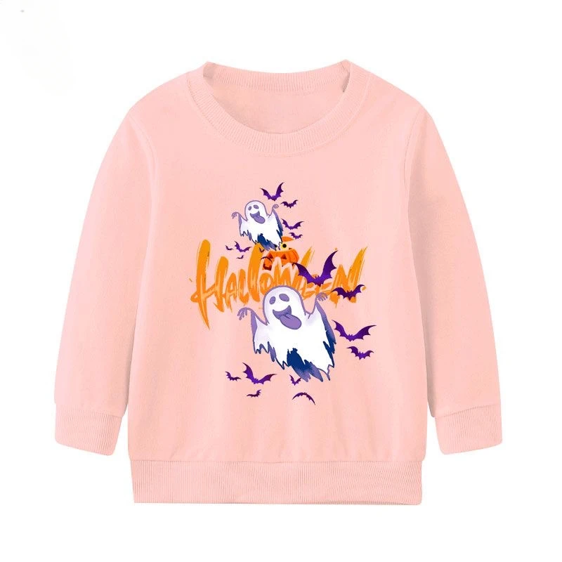 Autumn/winter New Horror Halloween Skull Hoodie Pure Cotton Printed Hoodie Hood Street Fashion Boys and Girls