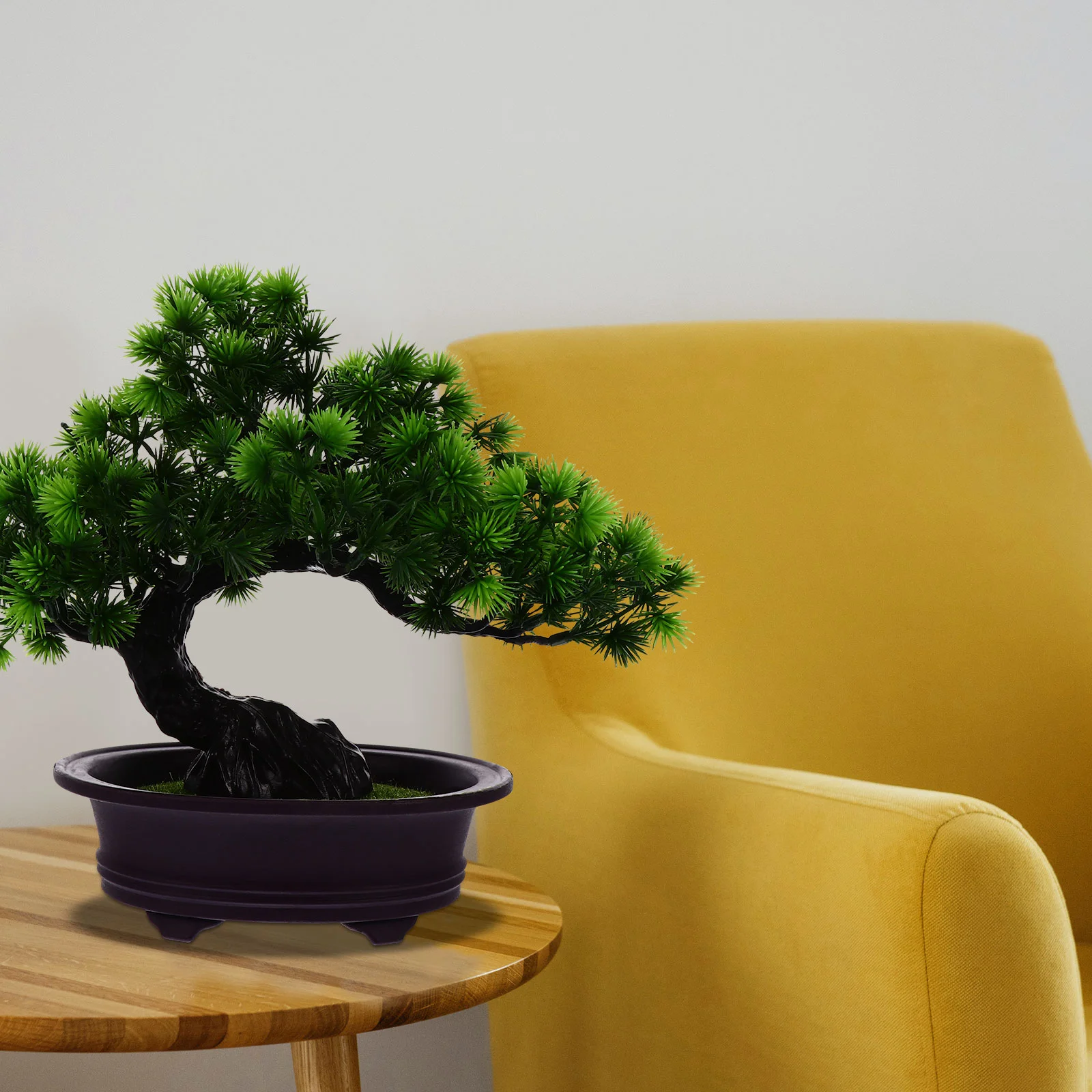 

Artificial Pine Potted Artificial Green Plant Flower Tabletop Decorations Japanese Cedar Bonsai Tree Artificial Bonsai Pine