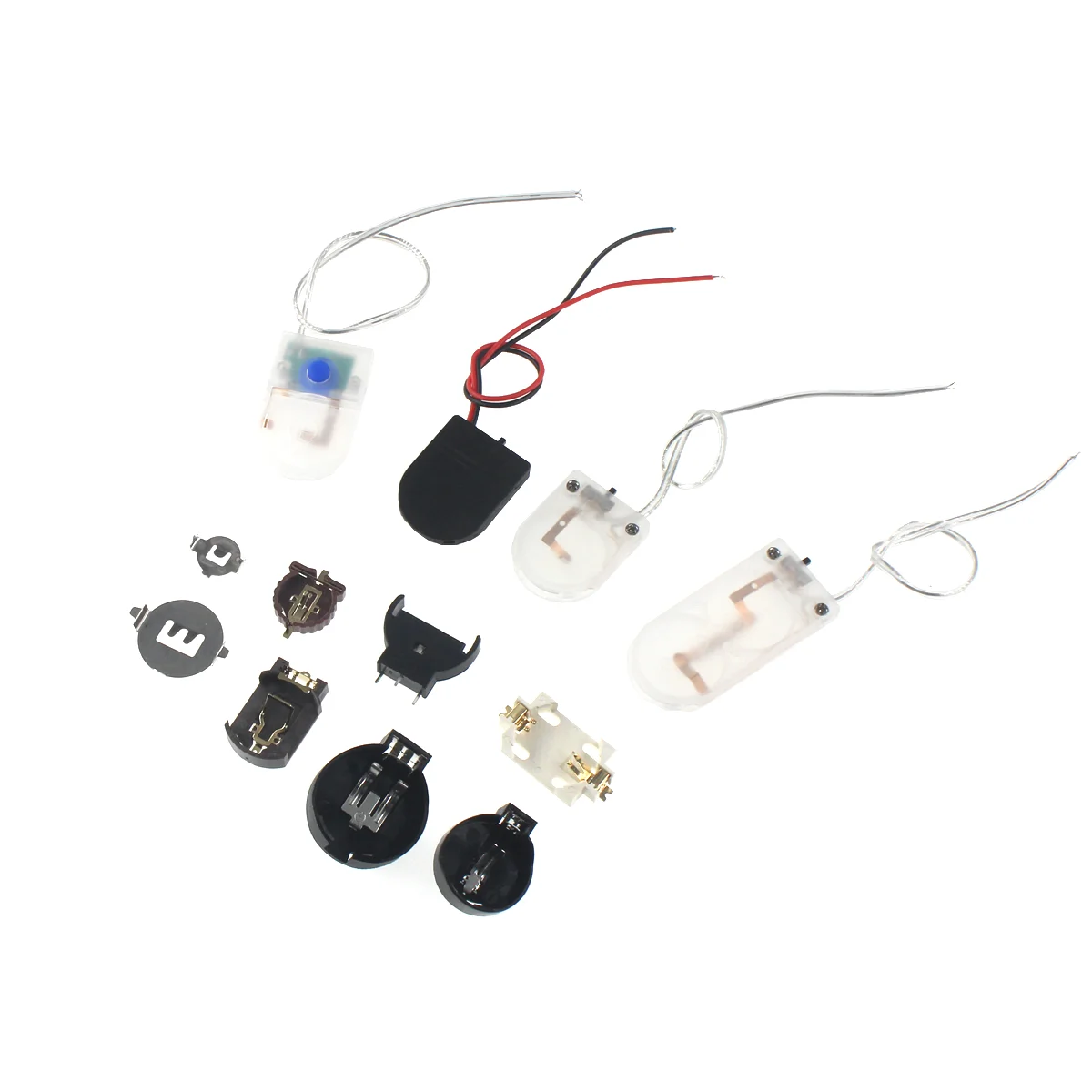 버튼 코인 셀 배터리 소켓 홀더 케이스 커버, ON-OFF 스위치, 3V 배터리 보관함, CR2032, CR1220, CR2450,  50 개, 20 개, 10 개, 5 개 - AliExpress