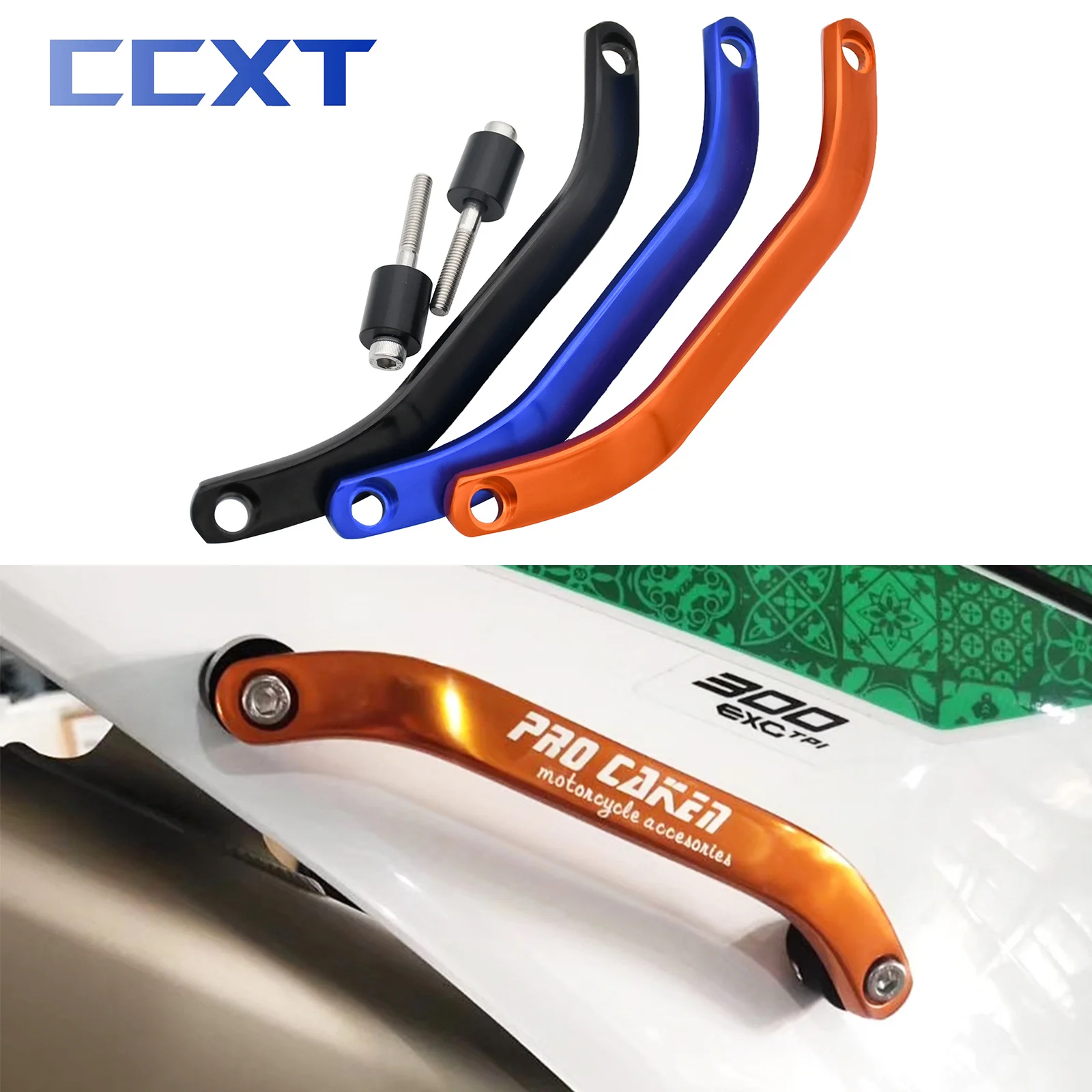 

CNC Aluminum Rear Passenger Grab Rail Handle For KTM EXC EXCF SX SXF XC XCF XCW 125-500cc 2011-2014 2015 2016 Universal Parts