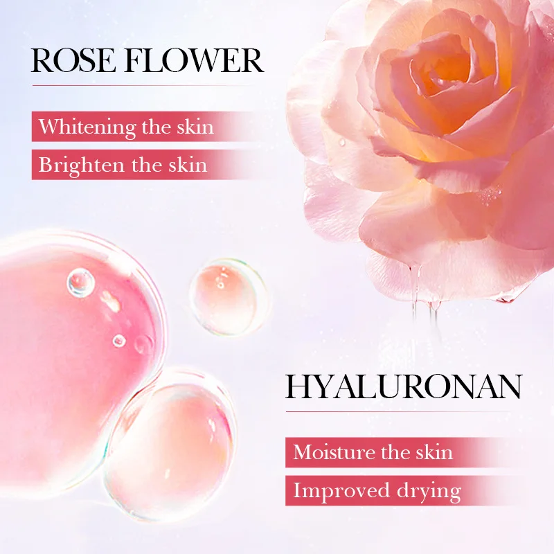 SADOER Rose Body Lotion Improve Rough Skin Moisturizing Nourishing Brightening Hydrating Body Cream Body Skin Care Products 5