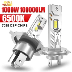 Ultra - Bright 1000W LED Car Headlight Bulbs, 1,000,000LM, 6500K White, 12V, Pack of 2 - 9005/HB3