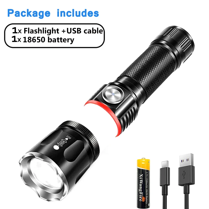 ZHIYU USB Rechargeable Led Flashlight Torch Magnetic Super Bright Work Torch 2000LM with COB Light 4 Modes Torches camping light unique flashlights Flashlights